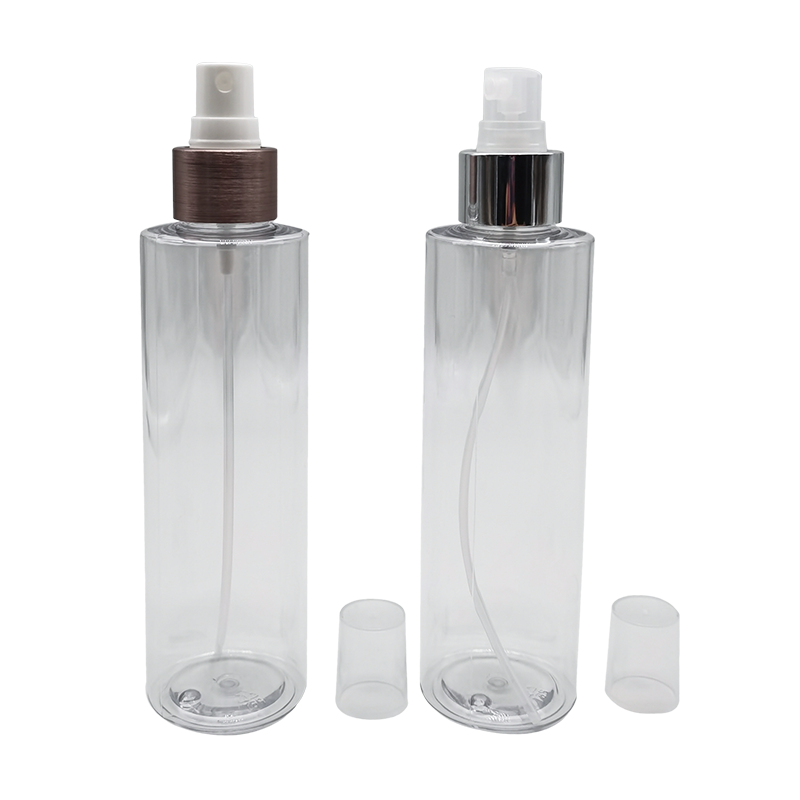 Flacone spray trasparente a spalla piatta