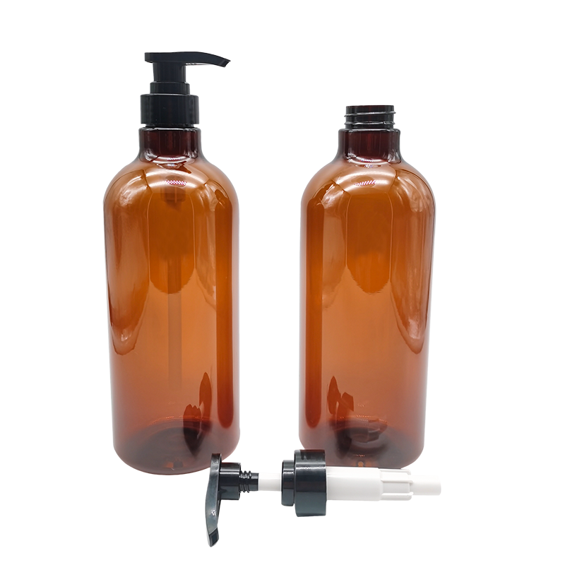 Flacone di lozione gel doccia shampoo trasparente