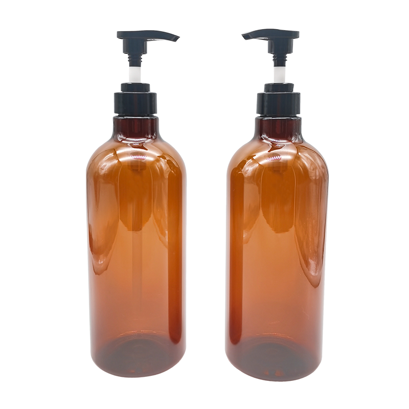 Flacone di lozione gel doccia shampoo trasparente